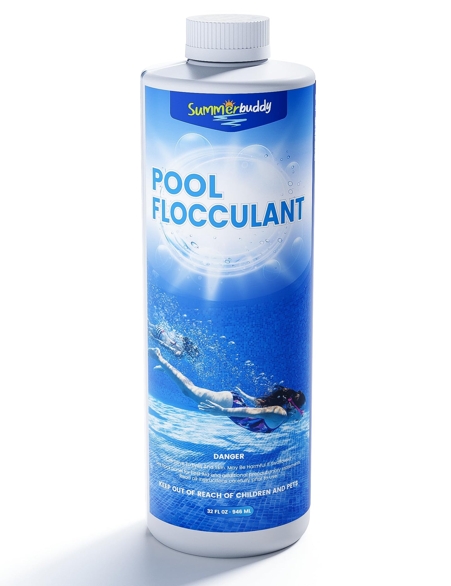 SUMMERBUDDY Swimming Pool Flocculant, Easy to Use，Works with Any Pool Type