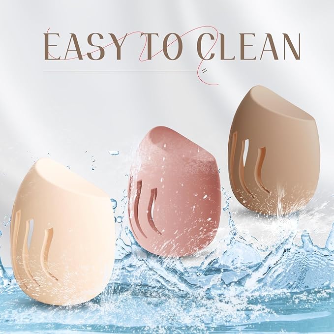 Silicone Makeup Sponge Holder,Double-Sided Breathable Makeup Sponge Case for Business, Travel or Daily,Fit All Sponges,Quick Drying,Easy to Carry (Pink)