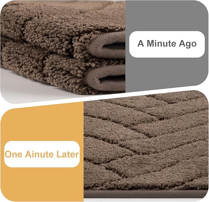 Tindbea Dog Mat for Muddy Paws,Absorbs Moisture Dirt Non-Slip Washable Mud Mat for Dogs,Soft Rubber Backing Front Inside Pet Rug for Entryway, Mud Dog Paws, Patio(24"x59",Latte)