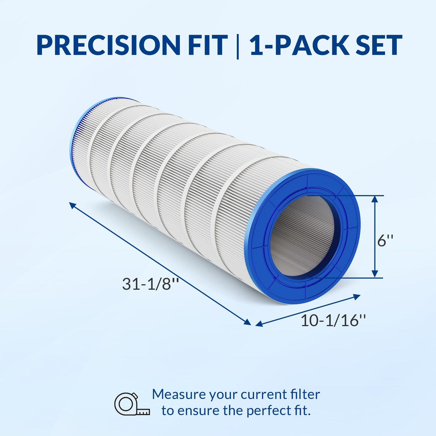 Swimara Pro Series Filter Cartridge, Replacement for PAP150 R173216 59054300 Unicel C-9415 Filbur FC-0687, Compatible with Pentair Clean & Clear 150, 3oz Trilobal Fabric, 150 Sq. Ft.