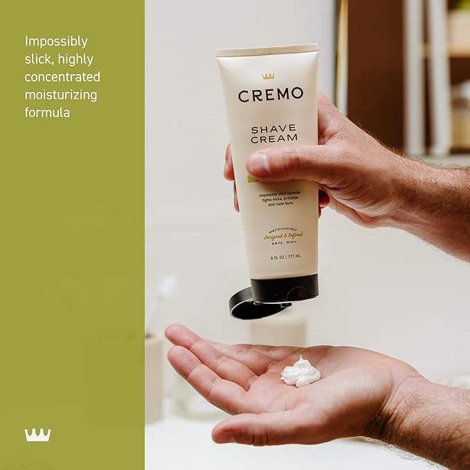 Cremo Sage & Citrus Shave Cream,Astonishingly Superior Ultra-Slick Shaving Cream for Men,Fights Nicks,Cuts and Razor Burn,6 Fl Oz,(Pack of 2)