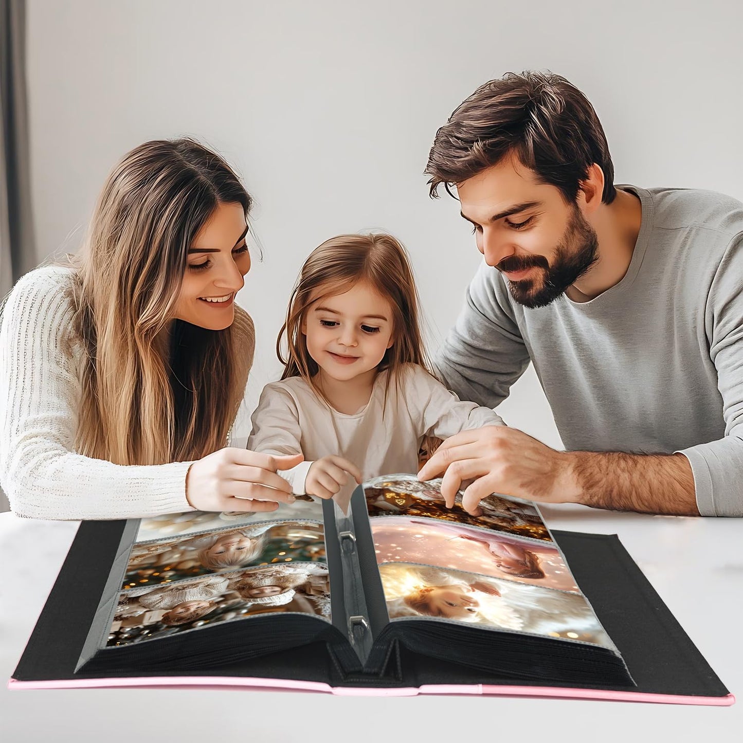 Artmag Photo Album 4x6 300 Photos, Extra Large Capacity Leather Cover Wedding Family Photo Albums Holds 300 Horizontal 4x6 Photos(Dark Green)