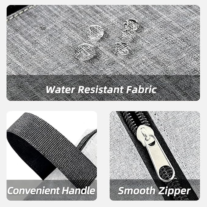 Travel Toiletry Bag for Women Men, Small Makeup Bag, Water-Resistant Cosmetic Bag, Cosmetic Pouch, Traveling Dopp Kit, Travel Essentials Accessories (Grey)