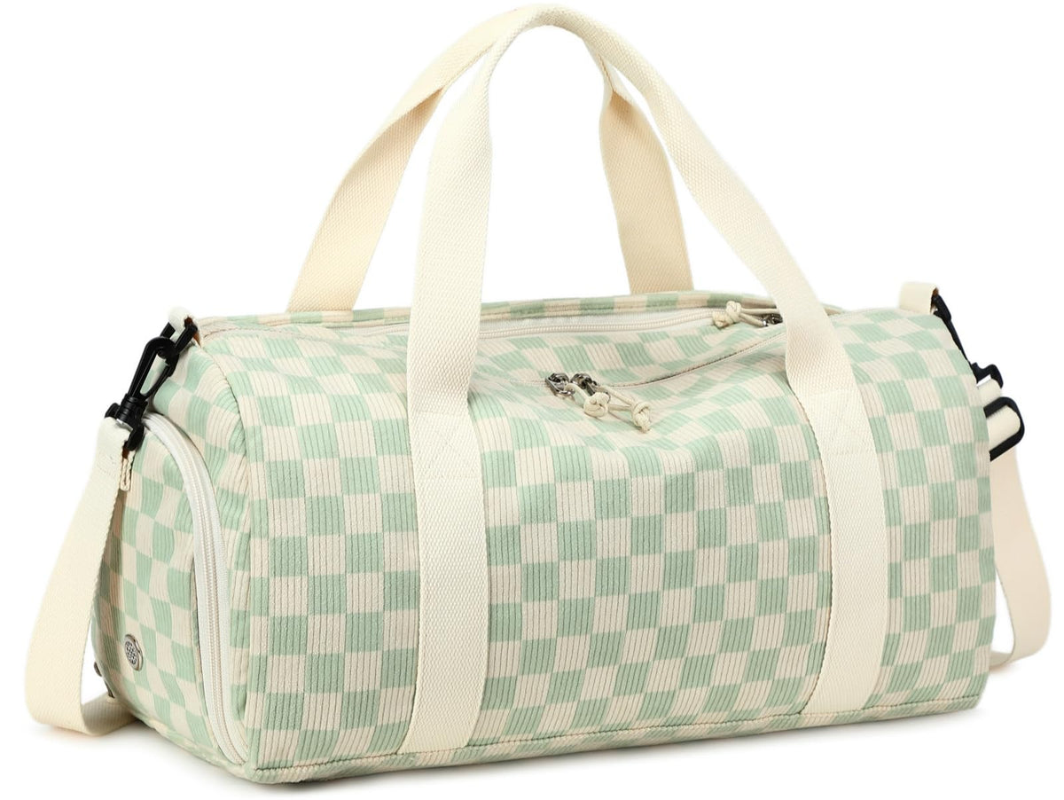 BLUBOON Duffle Bag Girls Kids Cute Gym Bag with Shoes Compartment & Wet Separation Waterproof Sports Overnight Travel Bag