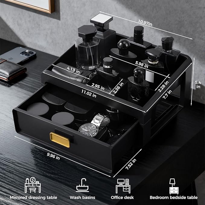 Cologne Organizer,Bathroom Organizer Countertop,Dresser Organizers,Perfume Tray,Under Sink Organizer,Cologne Stand,Perfume Holder,Colognes Stand for Men,Mens Organizers,Gifts for Men