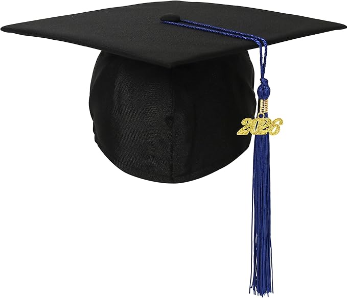 Newrara Graduation Unisex Matte Adult Graduation Cap with Tassel