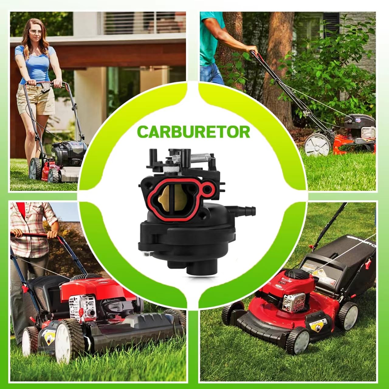 799584 Carburetor for TB110, TB200, 09P702, 103M02, 550EX, 625EX, 675EX, 725EXI Series 6.75-7.25HP Engine, 163cc Lawn Mower Carburetor Replacement for 594058 594057 592361 594529