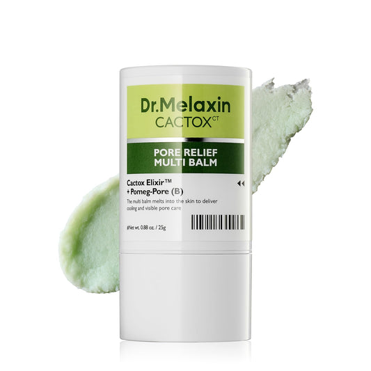 Dr.Melaxin Cactox Pore Relief Multi Balm Stick – Zinc PCA & ADENOSINE Cooling & De-Puffing Face Balm for Enlarged Pores & Puffy Skin, Pore Minimizing with Cactus Extract, Korean Skincare, 0.88 oz