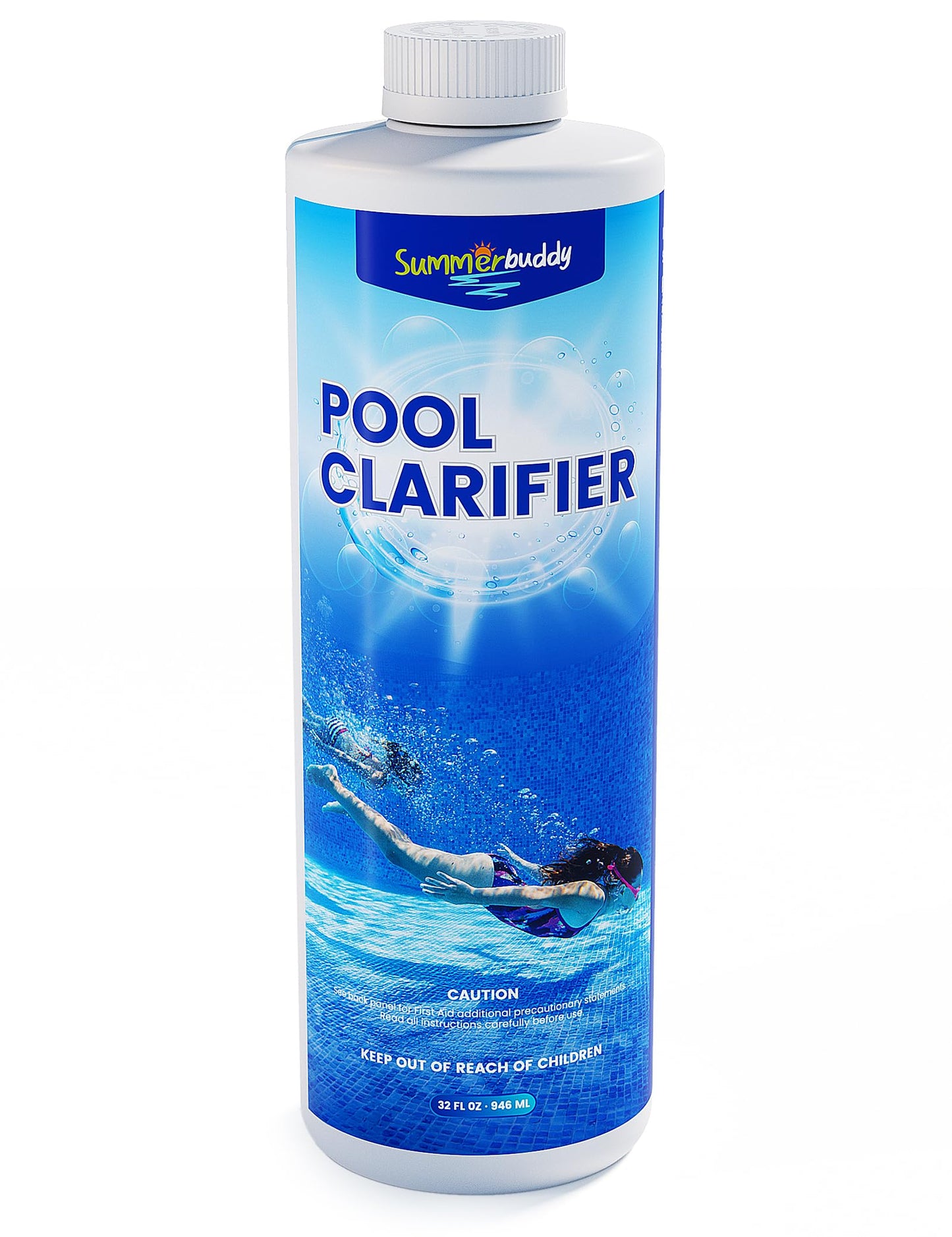 SUMMERBUDDY Pool Clarifier for Above Ground Pools and Inground Pool, Works with Any Pools, Clarifier for Swimming Pool