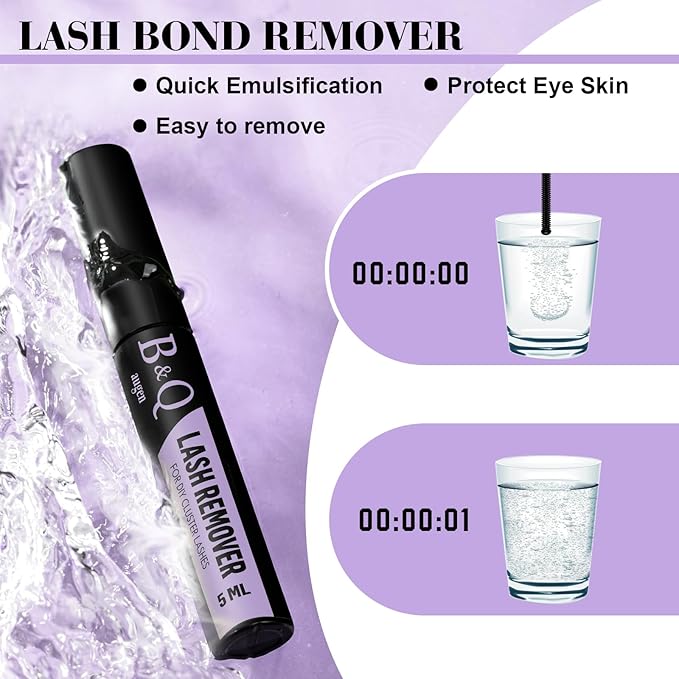 B&Q Lash Clusters Kit 280PCS Eyelash Clusters Kit,30D 40D C 9-16MIX Individual Lash Comfortable Eyelash Extension Set, Classic Look with Bond and Seal Waterproof, Remover DIY at Home(Set,30D40D-C)