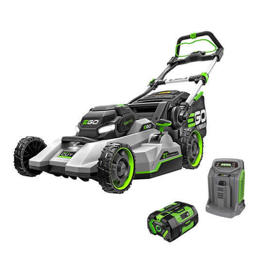 EGO POWER+ Electric Lawn Mower, Self-Propelled Cordless with Select Cut and Touch Drive, Includes 56V 7.5Ah Battery and Rapid Charger â LM2135SP
