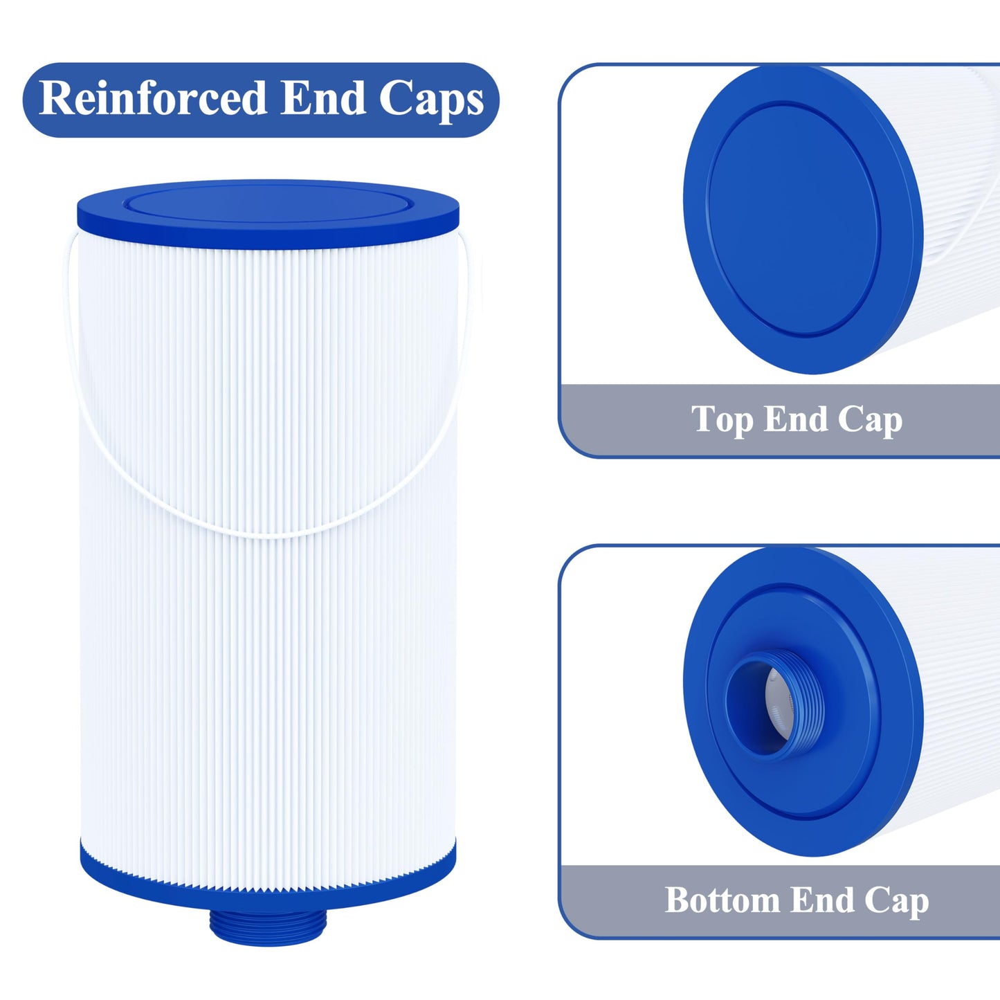 Cryspool® 2402 Filter Compatible with Watkins 303279, FC-2402, Free Flow and Lifesmart Hot Tub Filter, 1 1/2" Finer Thread Spa Filter Cartridge, 1 Pack