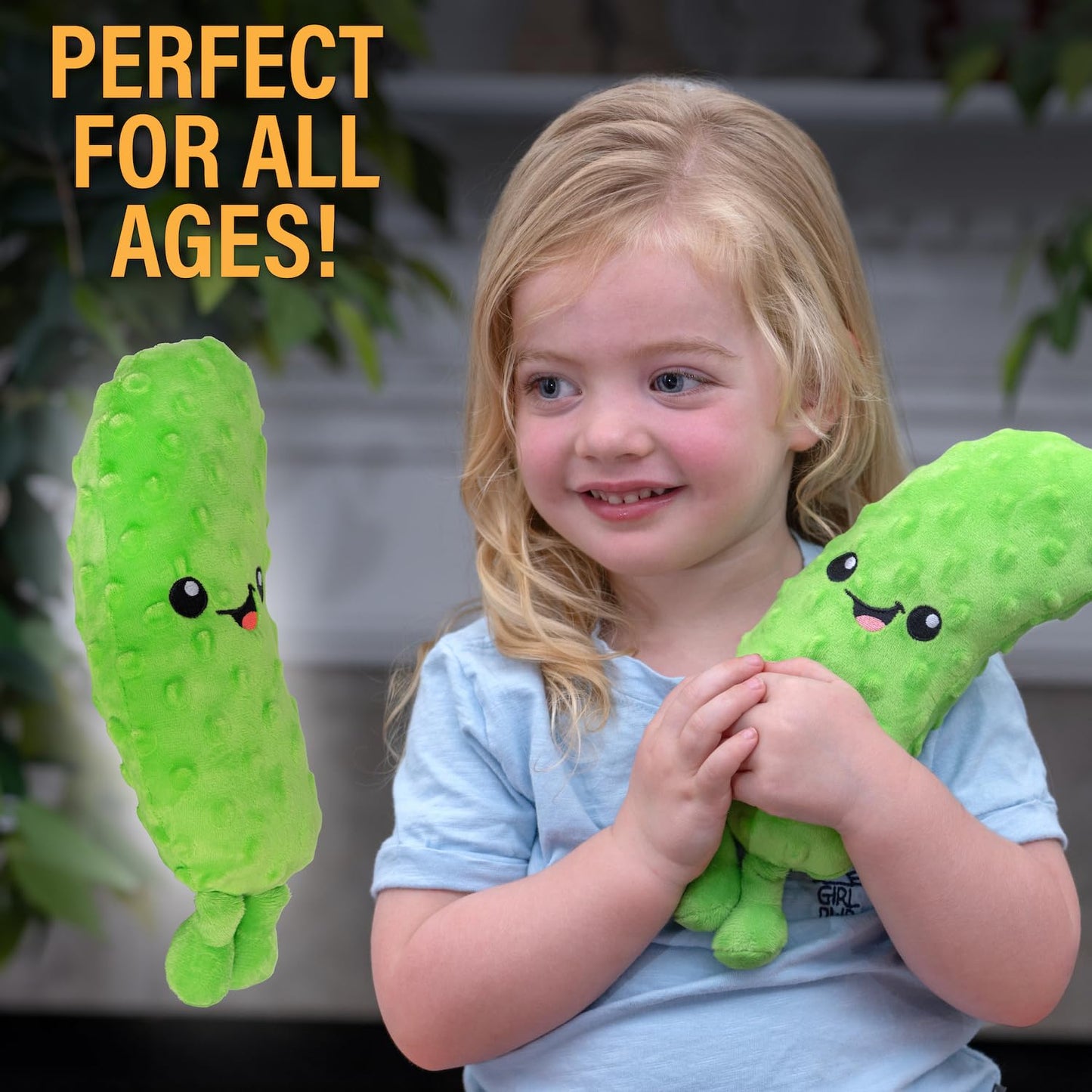 Twiddler Toys Yodeling Plush Pickle – 11” Pickle Sings Hilarious Yodels - Funny Gag Gift for Friends and Coworkers