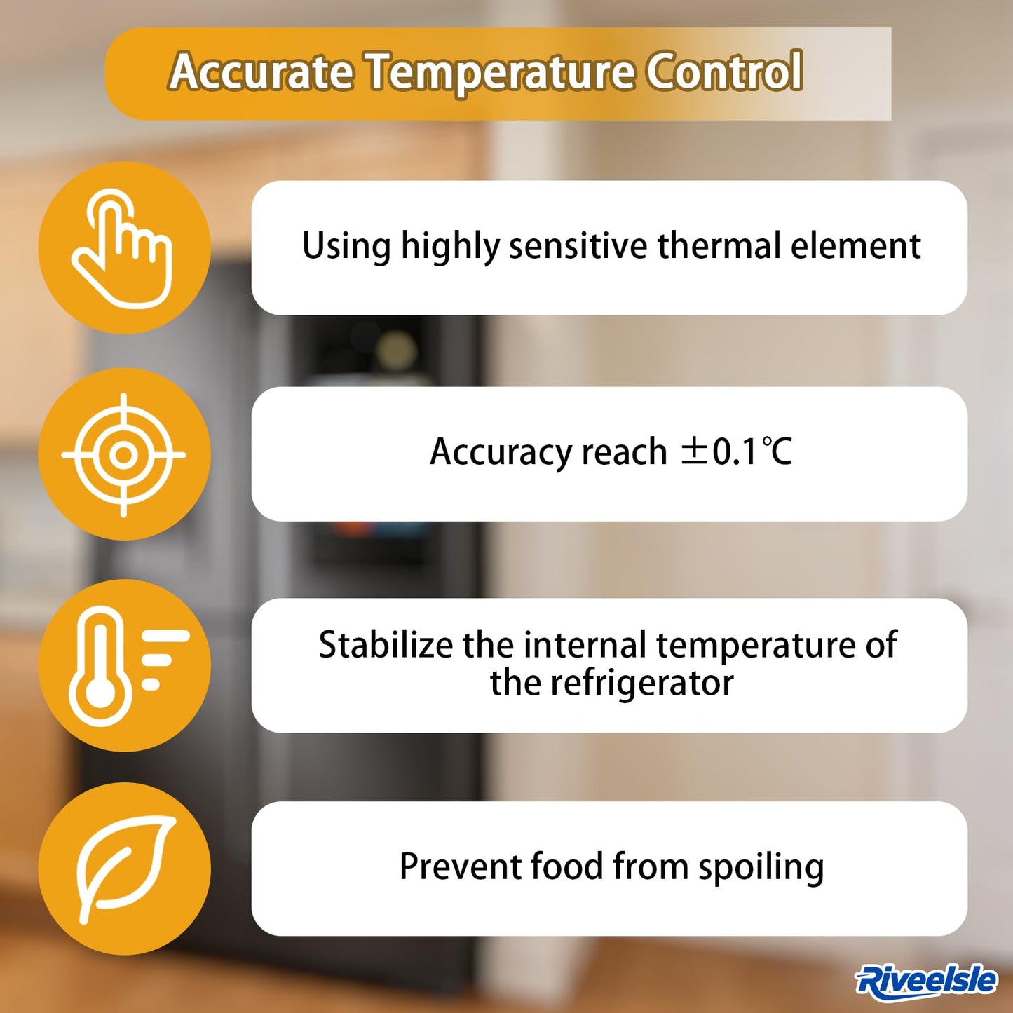 Upgraded DA32-10104N Refrigerator Temperature Sensor, Fits for Samsung Refrigerator, Replaces DA32-10104V 2030330 AP4979323 PS4138666 114002, Wide Compatibility, Precise Temperature Control