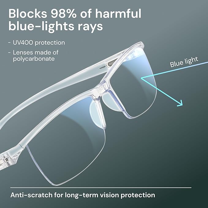 Gaoye 6 pack Executive Style Reading Glasses Men - Durable Readers with Blue Light Filtering - Comfortable Fit with TR90 Frames
