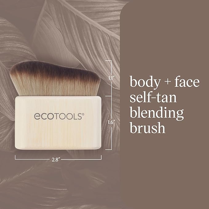 EcoTools Good Tan Body & Face Self-Tan Blending Brush - Kabuki Brush for Sunless Tanner, Eco-Friendly & Vegan, 1 Count