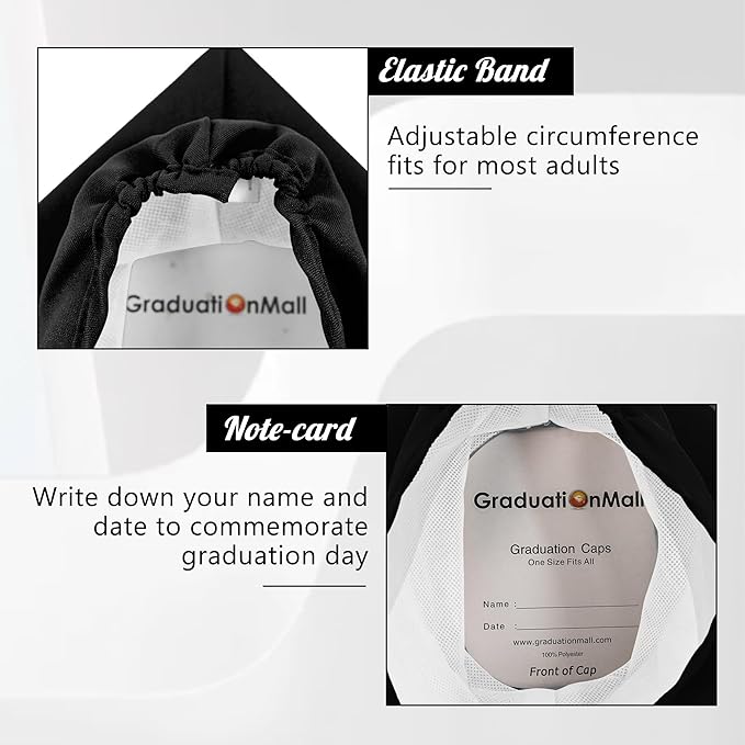 GraduationMall Matte Graduation Cap with 2026 Tassel for High School & Bachelor