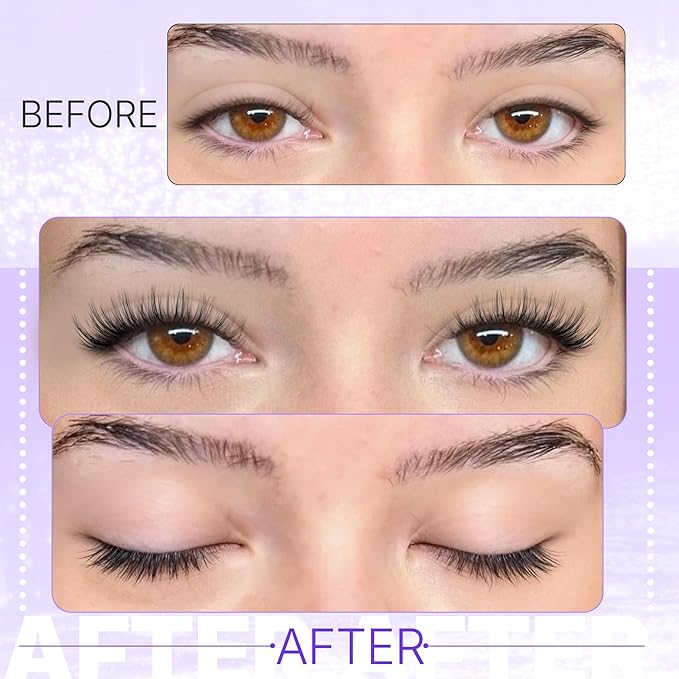 Magnetic Eyelashes with Applicator Natural Look Magnetic Lashes with Applicator Wispy False Lashes with Magnets No Need Glue Reusable Lashes by Lanflower