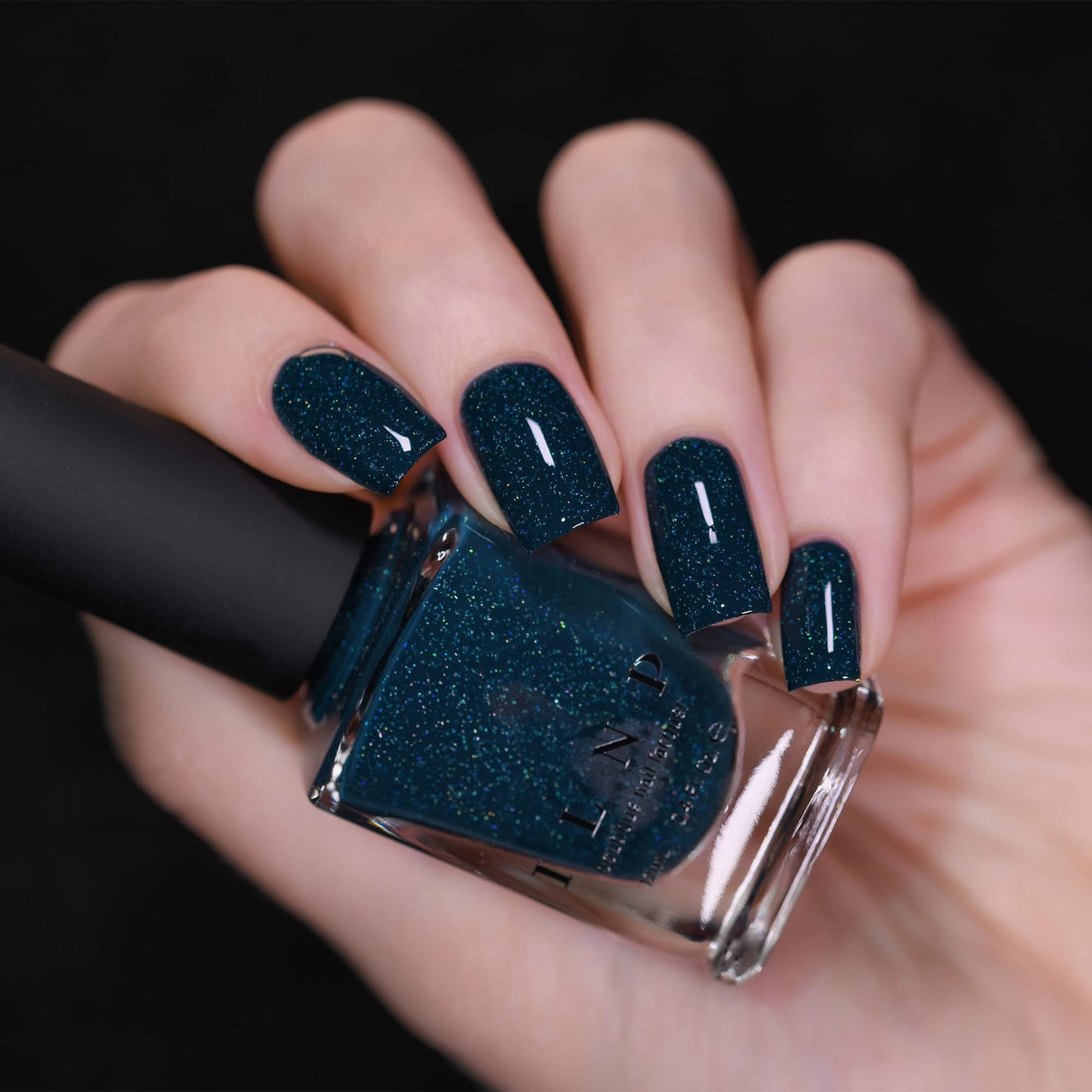 ILNP Snowstorm - Deep Blue Holographic Nail Polish
