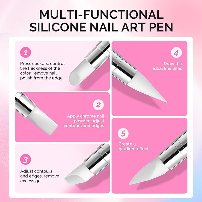 MelodySusie 10Pcs Nail Art Sculpture Pen and Acrylic Nail Dotting Pen Acrylic Dual Tipped Brushes for Resin Nail Art Tools for Design Nail Foil Carving Drawing Effect Shaping Drawing Nail Tools
