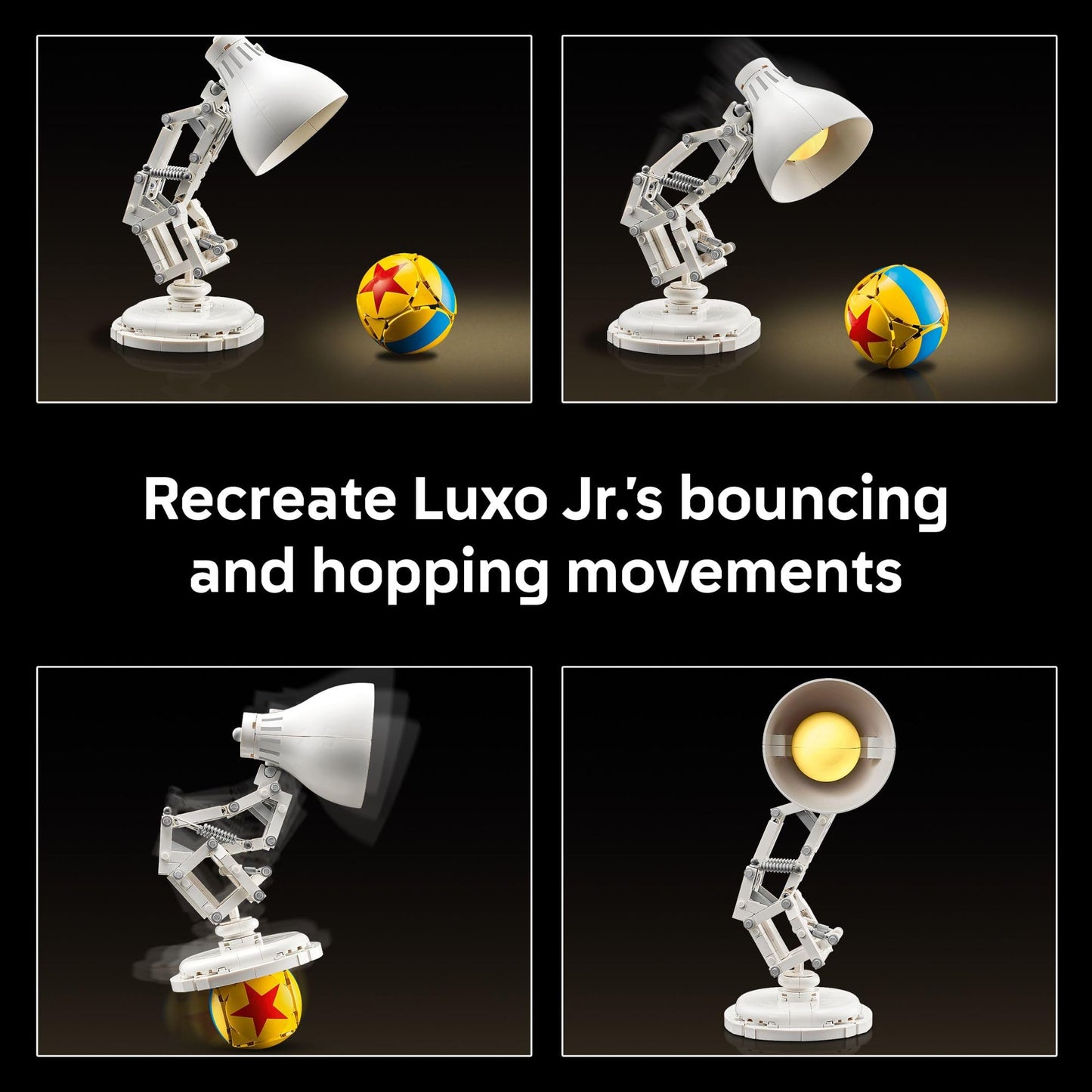 LEGO Ideas Disney Pixar Luxo Jr. - Building Set for Adults, Men & Women, Ages 18+ - Office and Desk Decor - Gifts for Christmas - 21357
