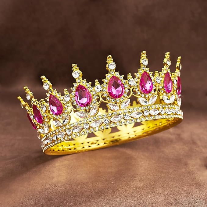 YOUlDIANZI Queen Crown Rhinestone Wedding Crowns and Tiaras for Women Costume Party Hair Accessories Princess Birthday Crown Crystal Bridal Crowns