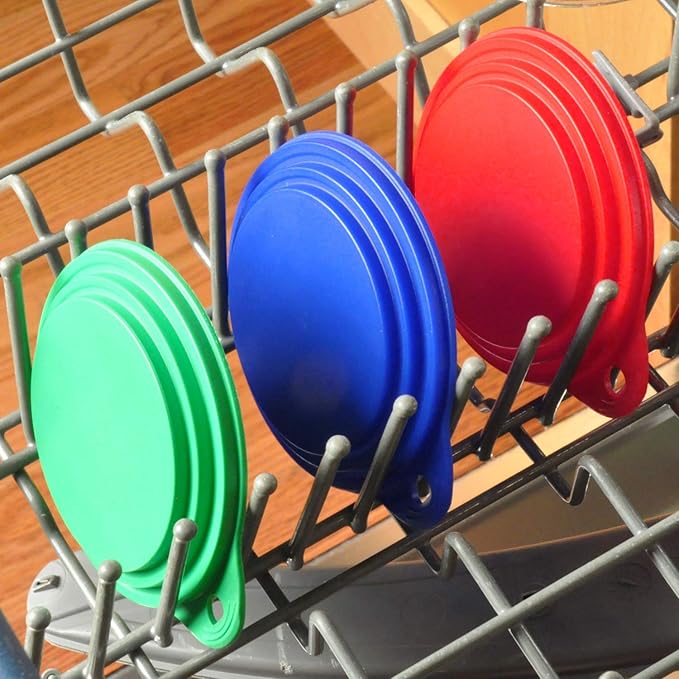 Keep Your Dog and Cat Food Fresh - Pet Food Can Cover Lids - Made in USA, Sold by Vets - Fits Small, Medium and Large Cans - BPA-Free