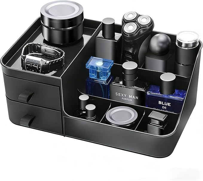 Cologne Organizer for Men,Dresser Organizer, Mens Organizers,Perfume Organizers, Cologne Stand, Organizador de Perfumes,Shelf for Bathroom Counter,Bathroom Countertop Storage,Easter Gifts for Men