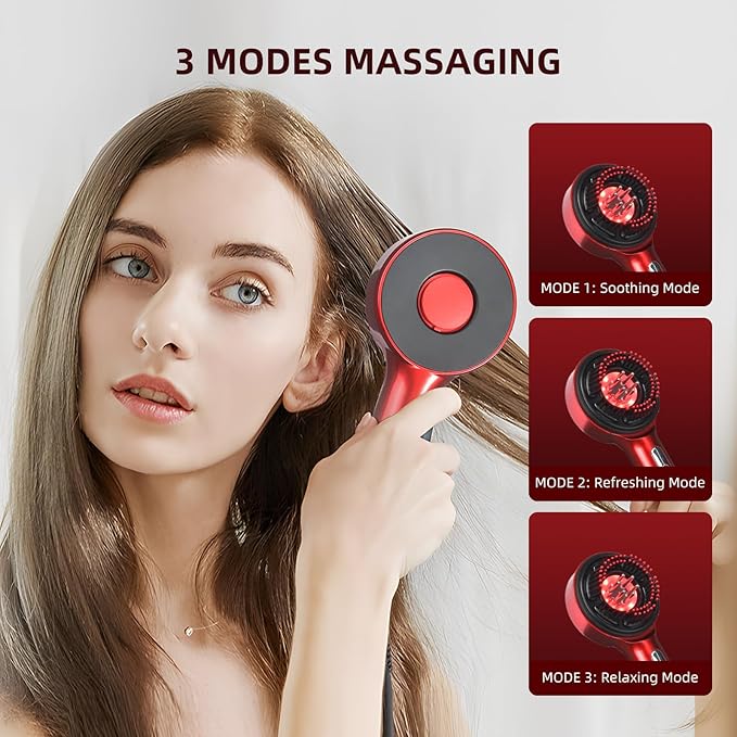 Hair Oil Applicator Scalp Massager Hair Growth Oil Massager for Scalp Growth Wand 3 in 1，Ideal Gift Choice for Women Men Family Friends