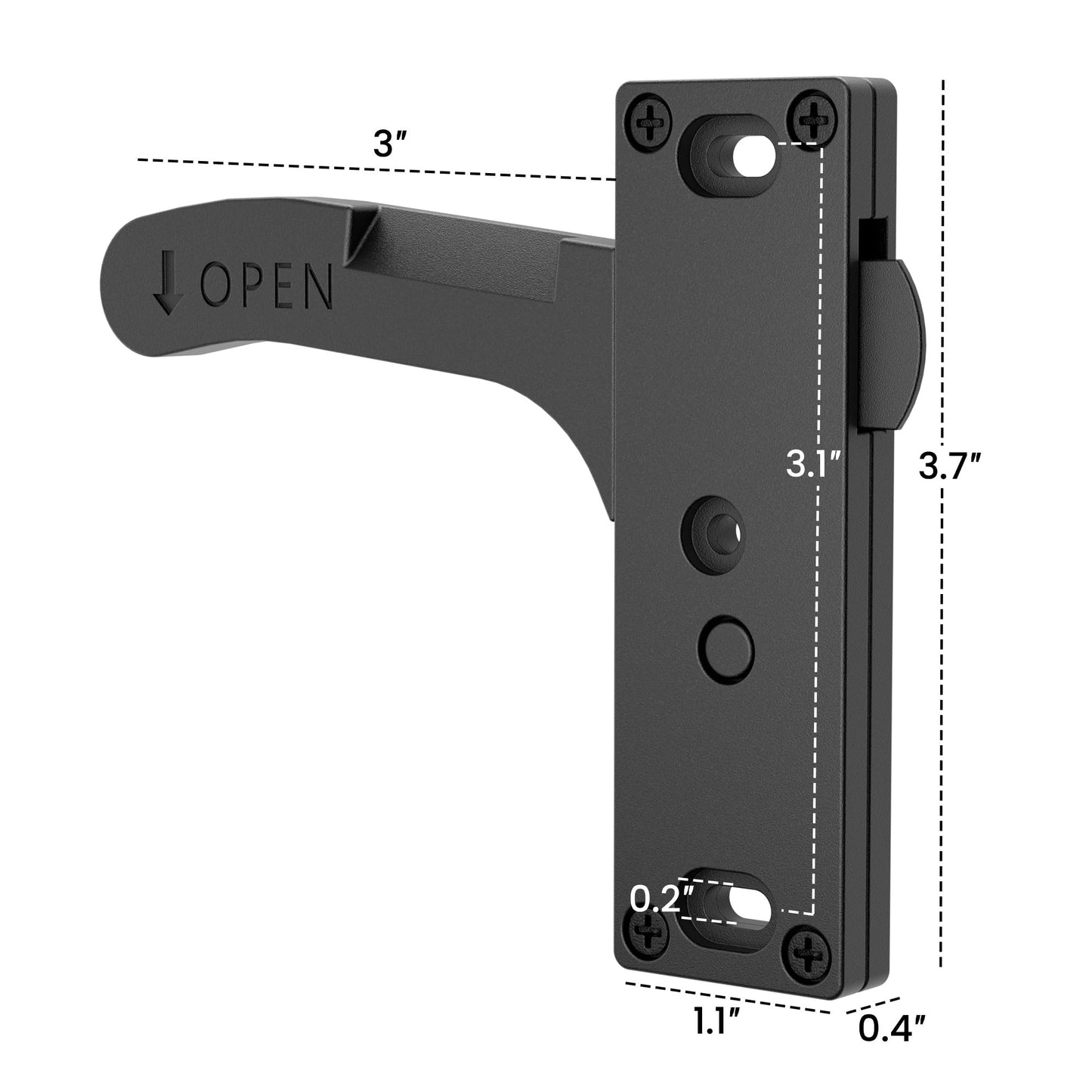 Safoner Aluminum RV Screen Door Latch Left Handle Replacement Kit for Travel Trailer, Camper, Motorhome- RV Accessories for Inside
