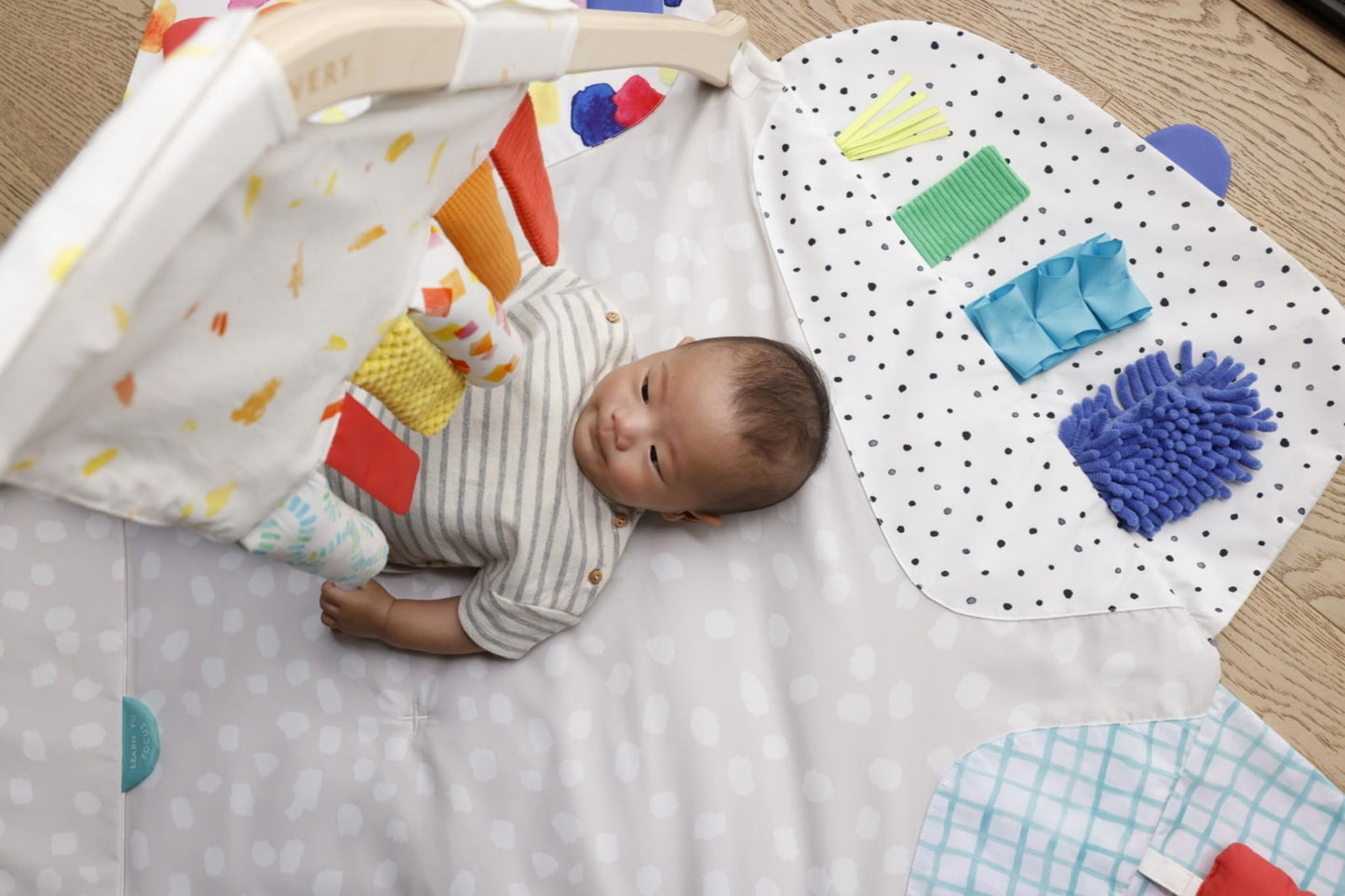 Lovevery Play Gym and Sensory Strands Bundle, Stage-Based Developmental Activity Gym for a Whole Year of Play Baby to Toddler Including Play Guide, Ages 0+ Months