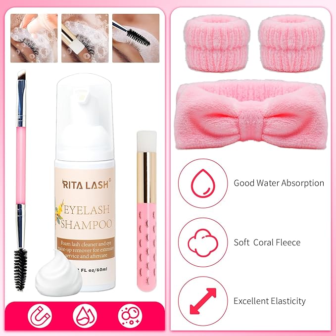 Lash Clusters Kit Eyelash Clusters Kit Cluster Eyelash Extensions Large Pack Lashes Clusters Lash Extension Kit PestaÃÂ±as Postizas Naturales+Lash Bond&Seal,Remover,Tweezers,Cleanser,Tools(Lash Kit-10)