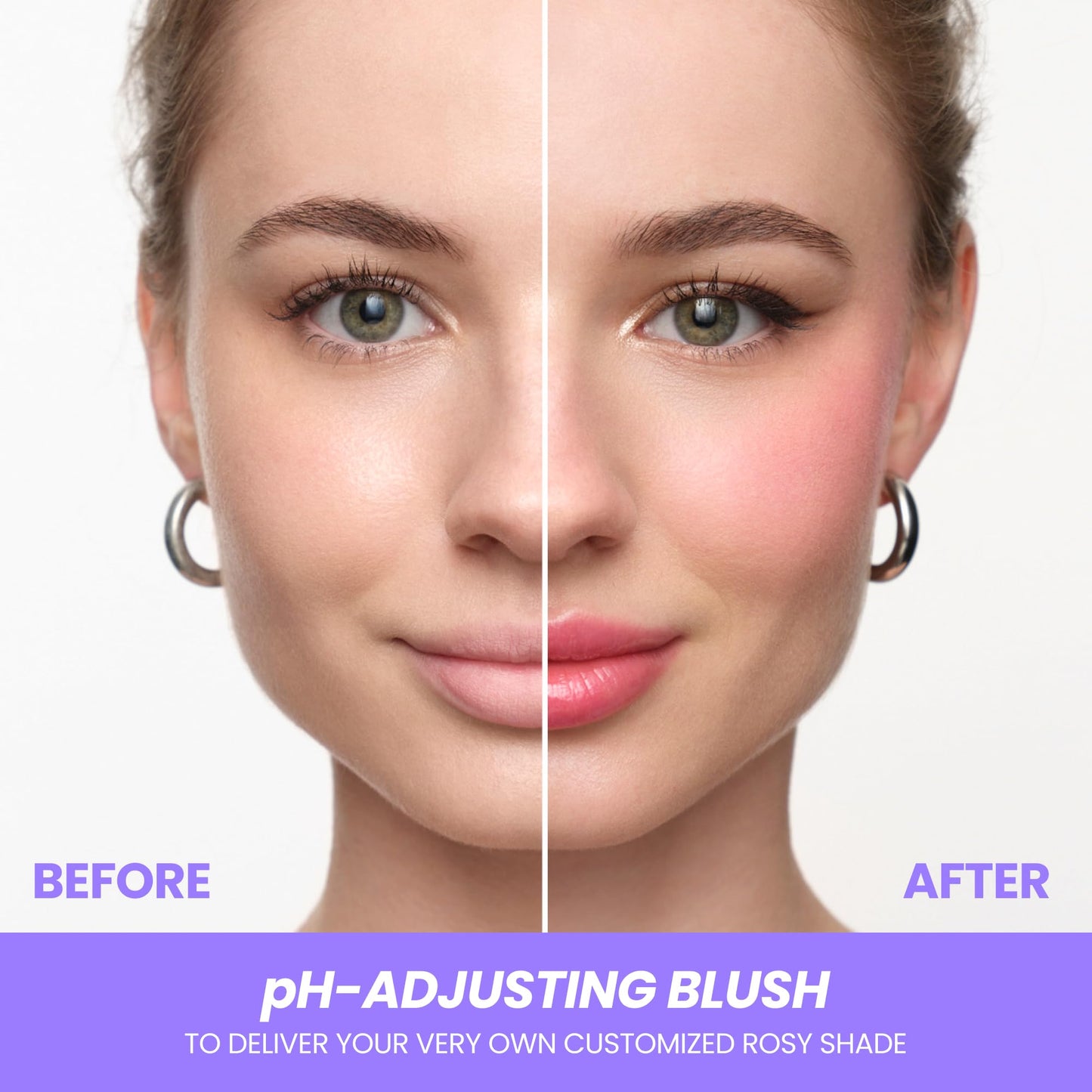 Wonderskin Cream Blush Stick pH-Activated - pHlush Stick Multi-Use, Blush for Cheeks and Lips, Cooling Nourishing Color-Adjusting Makeup