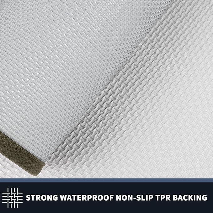 PURRUGS Dirt Trapping Door Mat 24" x 84", Non-Slip Washable Entry Mat, Dog Doormat, Front Door Mat, Super Absorbent Entrance Mat for Muddy Shoes & Paws, Budding Green & Sage Green