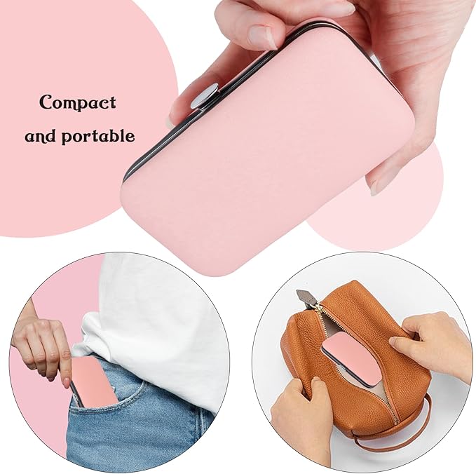 Manicure Set 8 in 1 Nail Clipper Set,RedFlow Nail Clippers,Fingernail & Toenail Clippers,Manicure Tools,Pedicure Tools,Suitable for Travel Manicure Kit,Nail Set Kit with Everything Profe (Pink)