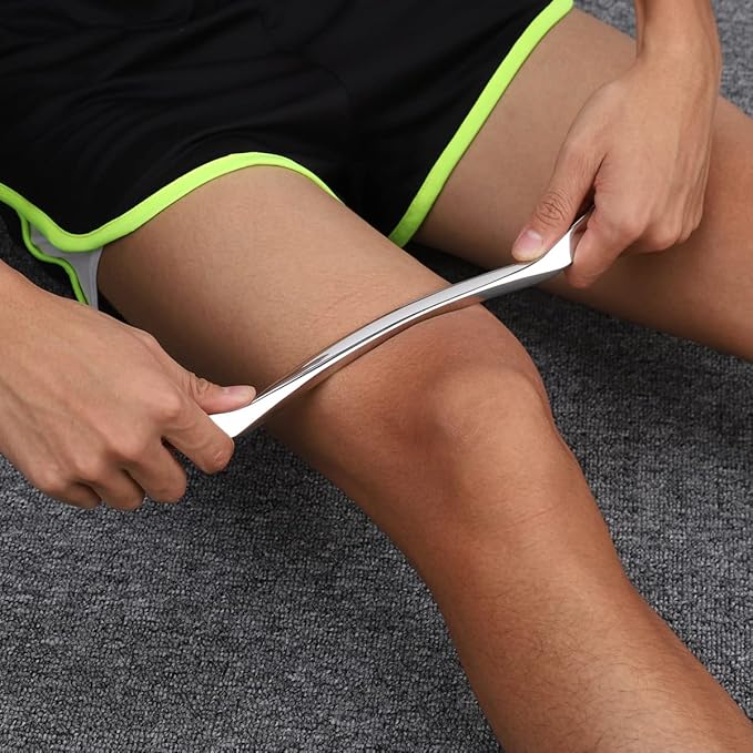 Gua Sha Scraping Massage Tool, Long Bar for Large Muscles, Great Soft Tissue Mobilization, 13.5 inch Long (C)