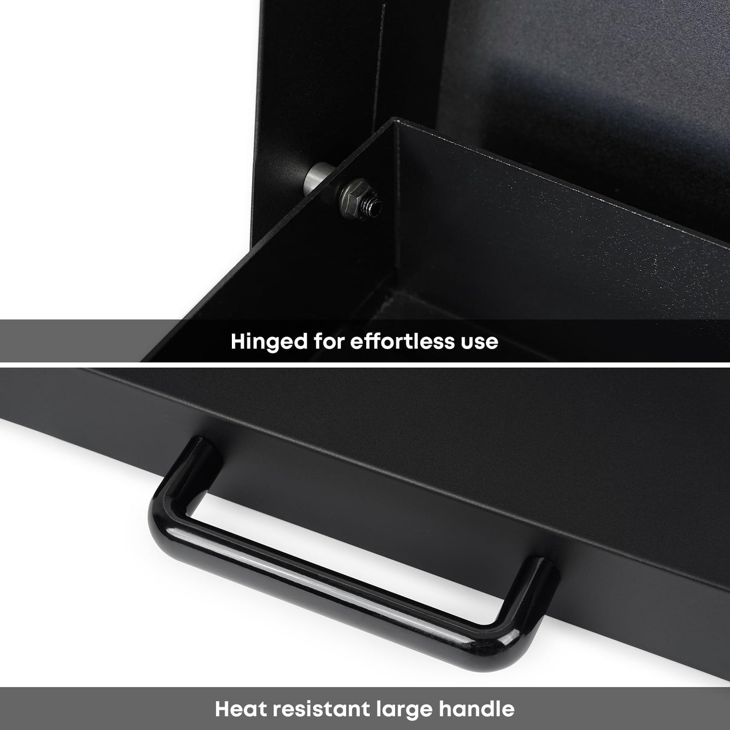Stanbroil Hard Cover Hood for Blackstone 17" Table Top Griddle with Rear Grease System, Hinged Lid Hard Top Lid with Handle, Black