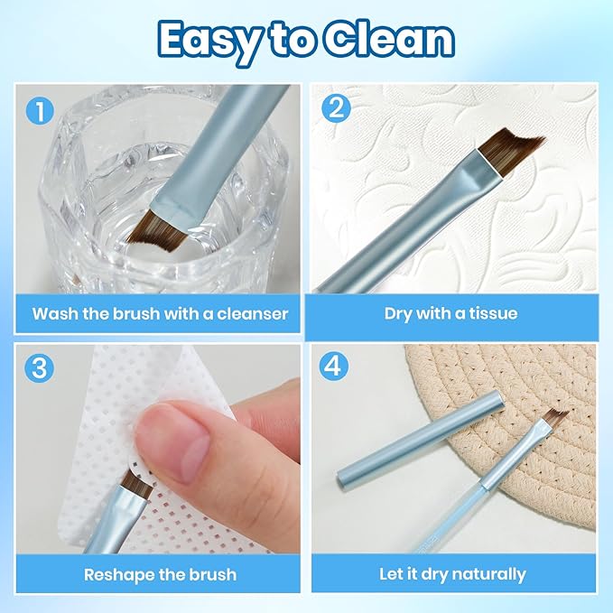 Beetles Nail Art Brush 1Pcs French Tip Oblique Head Gel Nail Art Design Pen Painting Tools Fingernail Brush Nails Cleaning Brushes Nails Salon Diy at Home
