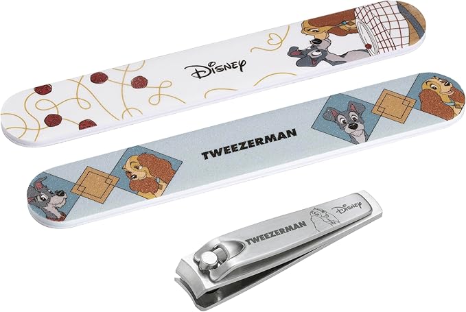 Tweezerman Disney's Lady and the Tramp Manicure Kit - Fingernail Clipper with Two Nail Files
