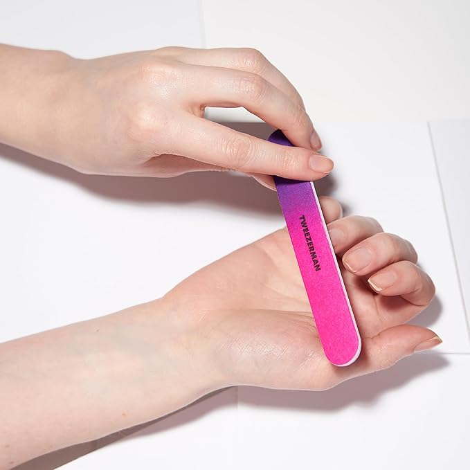 Tweezerman Neon Hot Nail Filemates, 3 Count