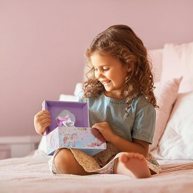 ProCase Unicorn Jewelry Box for Girls, Kids Musical Jewelry Boxes with Spinning Unicorn Doll, Birthday Christmas Gifts for Little Girls Children Toddler Ages 3 4 5 6 7 8 -Unicorn (Box Only)