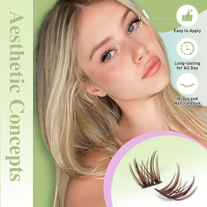 KEYYOU Angel Lash Extension Kit 144Pcs Lash Clusters Kit 8-18MIX Thick Eyelash Extension Kit with Glue and Seal,Tweezers,Remover for DIY lash extension kit at HomeÃ¯Â¼ÂKit-Angel A06Ã¯Â¼Â