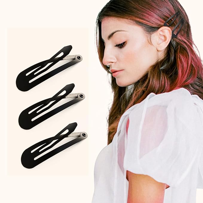 Snap Hair Clips, 40 Pack 2 Inch Barrettes Metal Hair Clips Slides, Women And Girl Metal Bb Barrettes Accessories Styling
