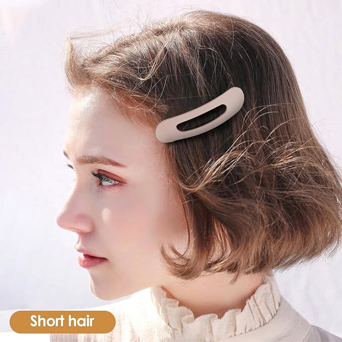 Small Flat Hair Clips for Women Lay Down Clips for Thin Hair Accessories 8pack