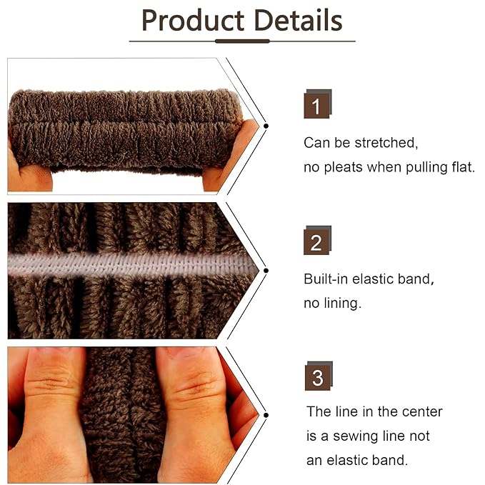 5 Pcs Spa Headbands for women and girls face washing, makeup, facial skin care, fluffy sponge SPA hairband bow hairband hairpin wristband set. (coffee)