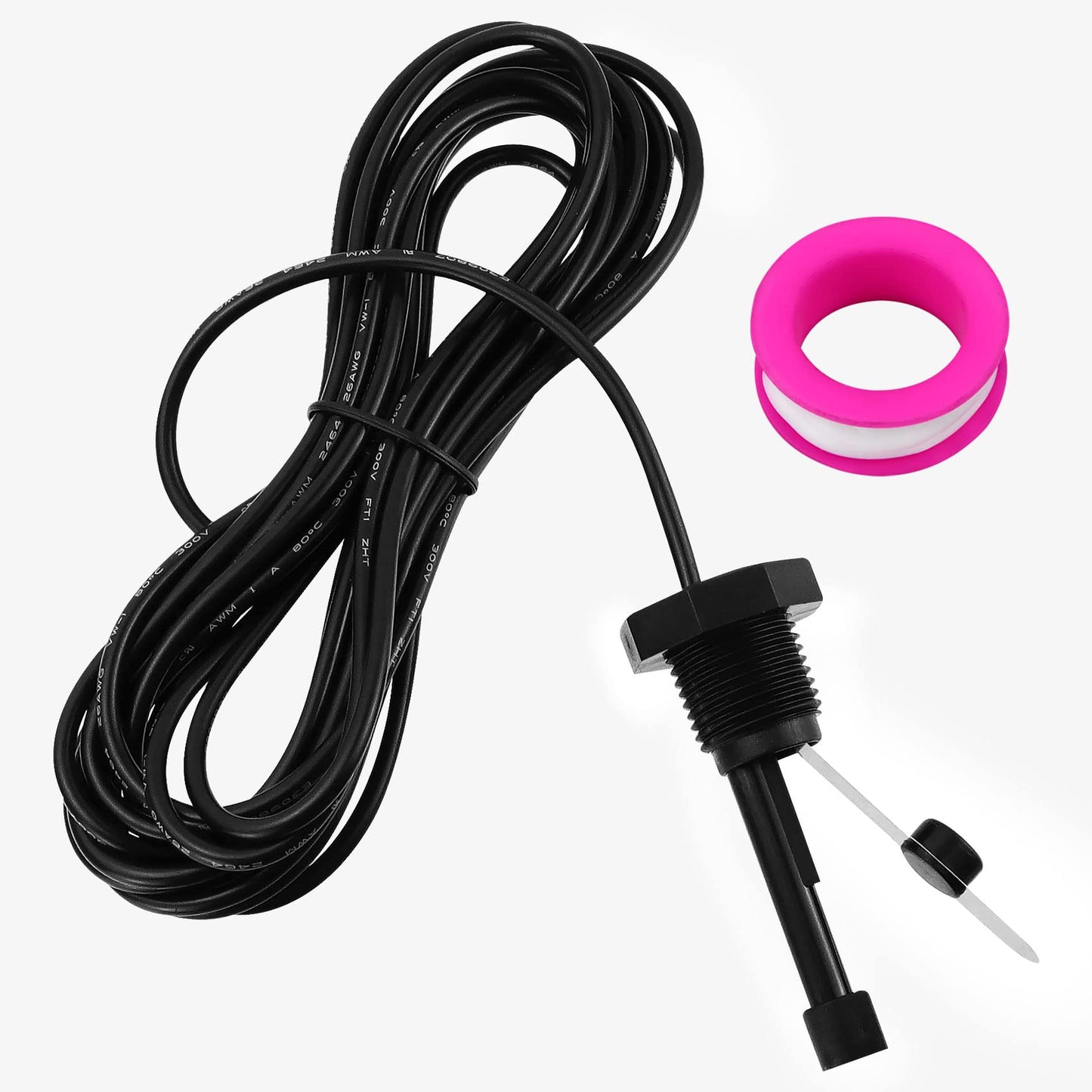 Cooouds GLX-FLO-RP Flow Switch Assembly for All Hayward Goldline Aquarite Salt Systems, Metal Induction Structure Pool Flow Sensor Suitable Hayward Salt Cell & Chlorine Generator with 15-Feet Cable