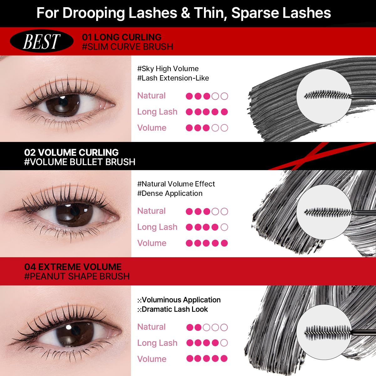 CLIO Kill Lash Superproof Mascara, Waterproof Volumizing Mascara with Curved Brush, Buildable Fullness, Smudge-Resistant Long Wear, Lifted Curl and Clean Definition (002 Volume Curling)