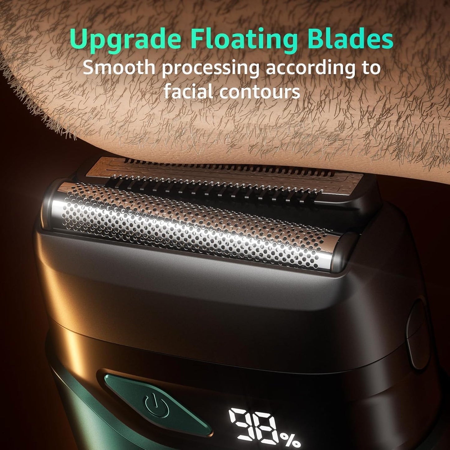 Mbzoey Dustproof Shaver Waterproof, Stylish, Comfortable, Sturdy,IPX7 Waterproof Wet Dry Cordless Razor Easy to Use