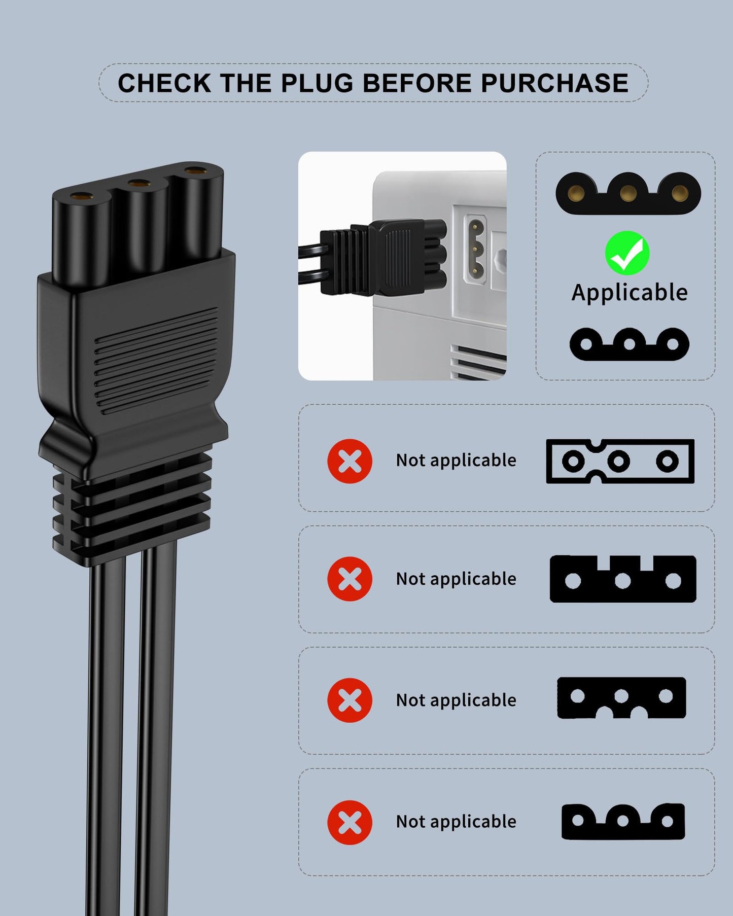 Foot Pedal Power Cord Replacement for Janome Sewing Machine Compatible with Janome 033770217 hd1000 128 2212 7318 7933 3434d Kenmore 385.12318990 385.12908 384 385 1802400