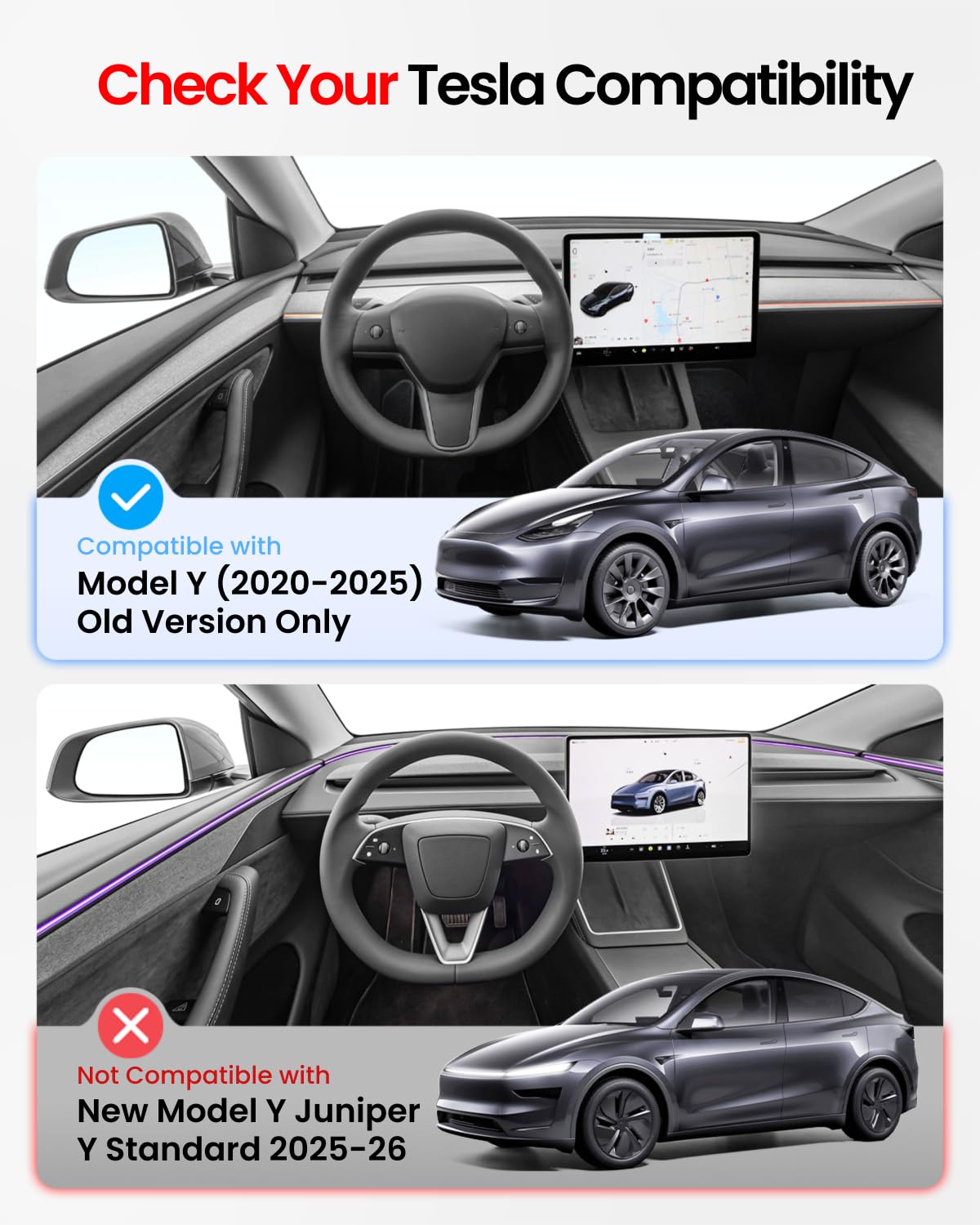 REEVAA 2026 Upgraded Tesla Model Y Sunshade Roof [No Gaps, No Sagging] Model Y Accessories Heat Insulation Foldable Glass Sunroof Cover for Model Y 2020-2025 (Not Fit New Y Juniper), 2PCS, Gray